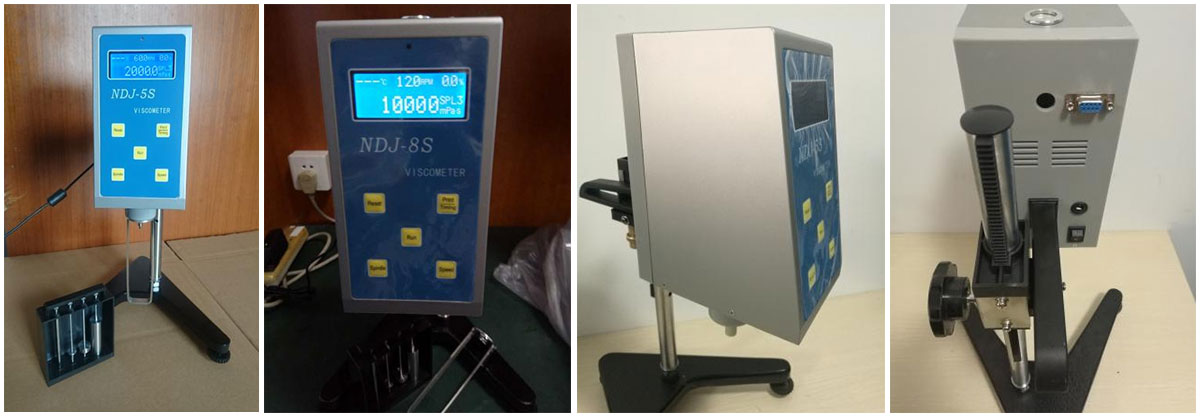 NDJ-8S 20-2000000mPa·s Low Viscosity Viscometer display