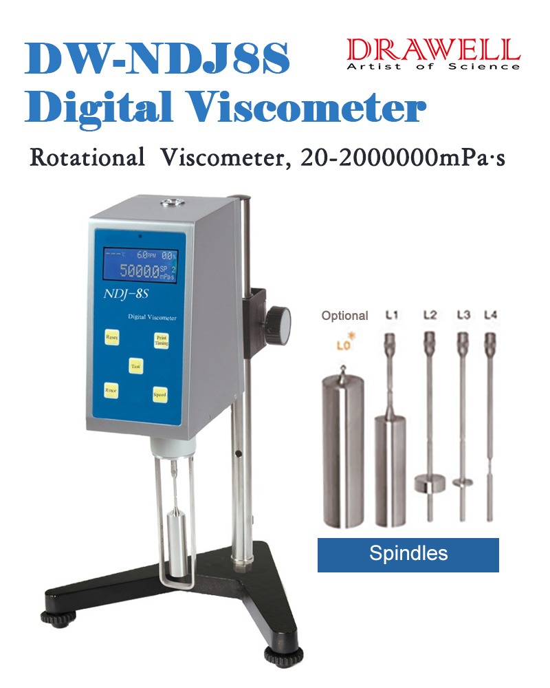 NDJ-5S 20-1000000mPa·s Low Viscosity Viscometer