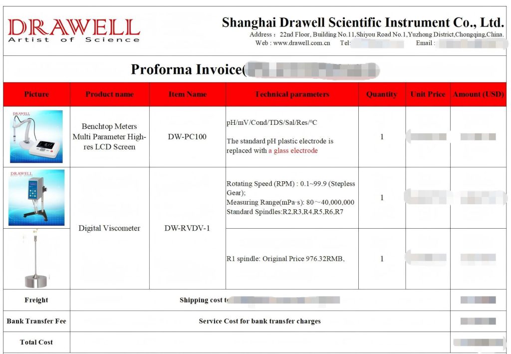 Viscosity meter Customer orderRVDV1
