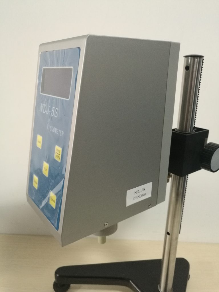 NDJ-5S 20-1000000mPa·s Low Viscosity Viscometer display