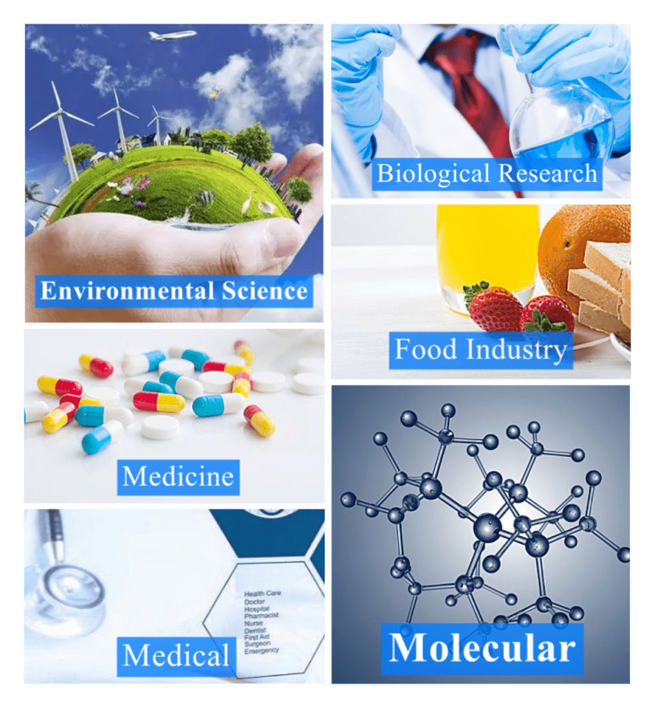 医学、生物学、分子学、制药、食品、环境