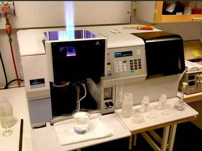 Flame photometers measure substances