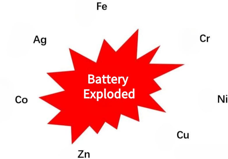 metal elements in battery