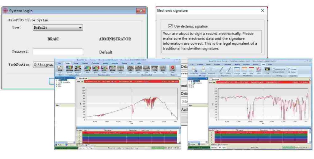 software workstation of FTIR-3