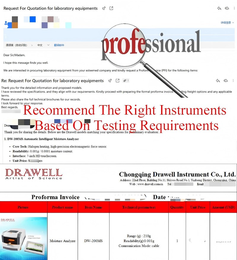 DW-200MS Moisture Analyzer