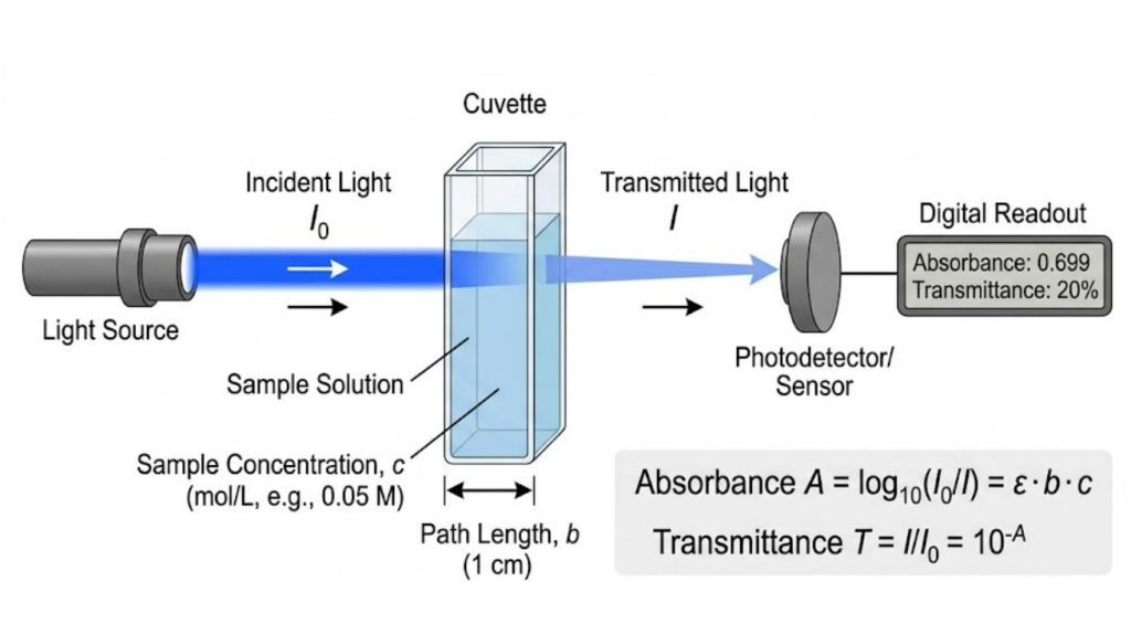 beer-lambert-law-optical-path-diagram