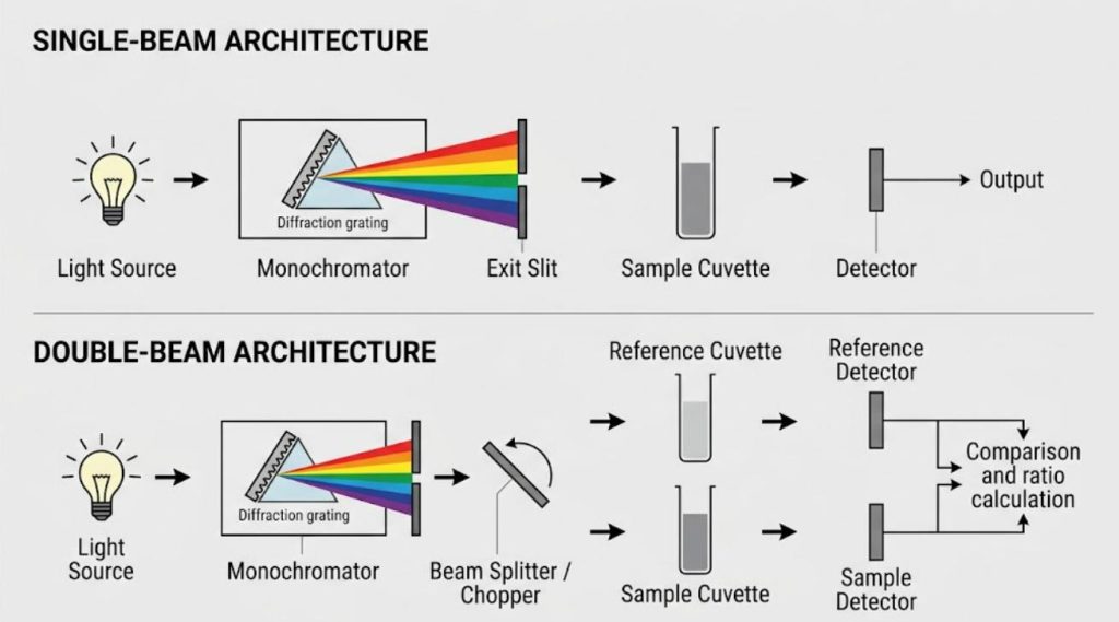 single-beam-vs-double-beam-spectrophotometer