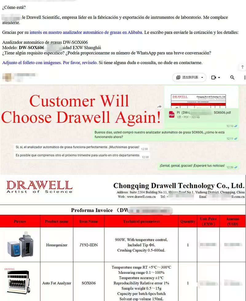 DW SOX606 Fat Analyzer