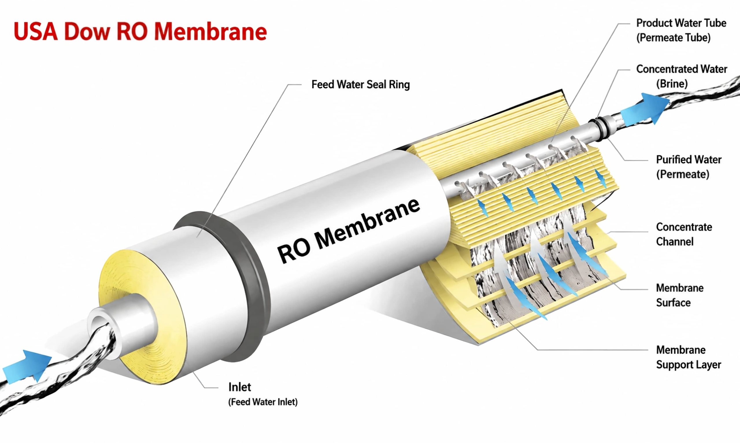 RO membrane scaled