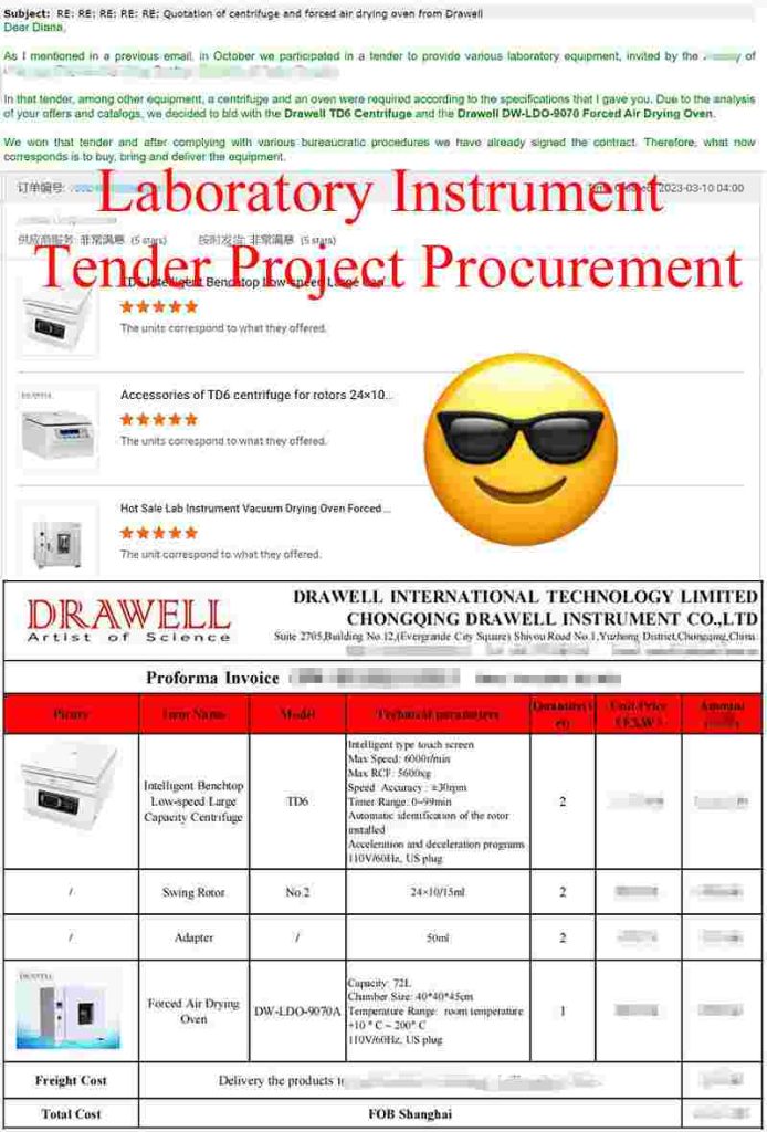 TD6 Centrifuge & DW-LDO-9070A Oven