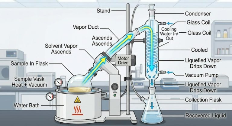 rotary-evaporator-vapor-flow-path