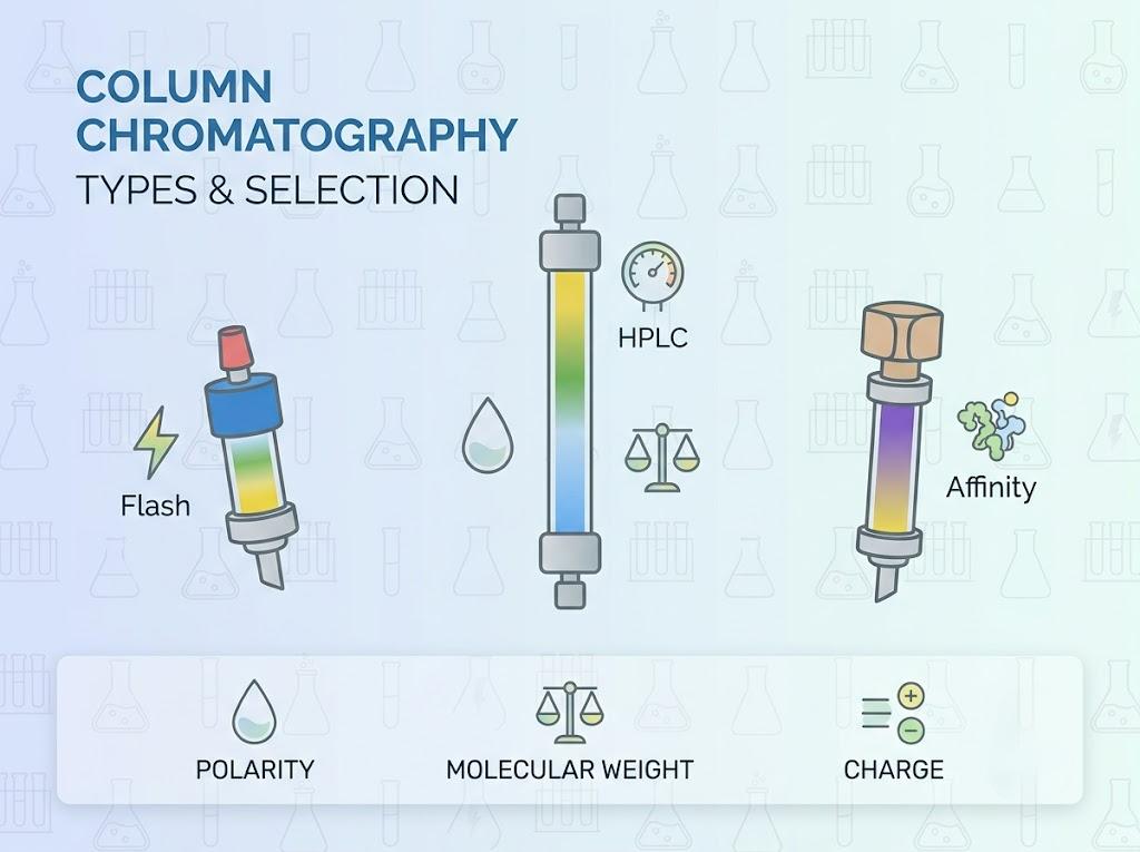 Column Chromatography types and selection