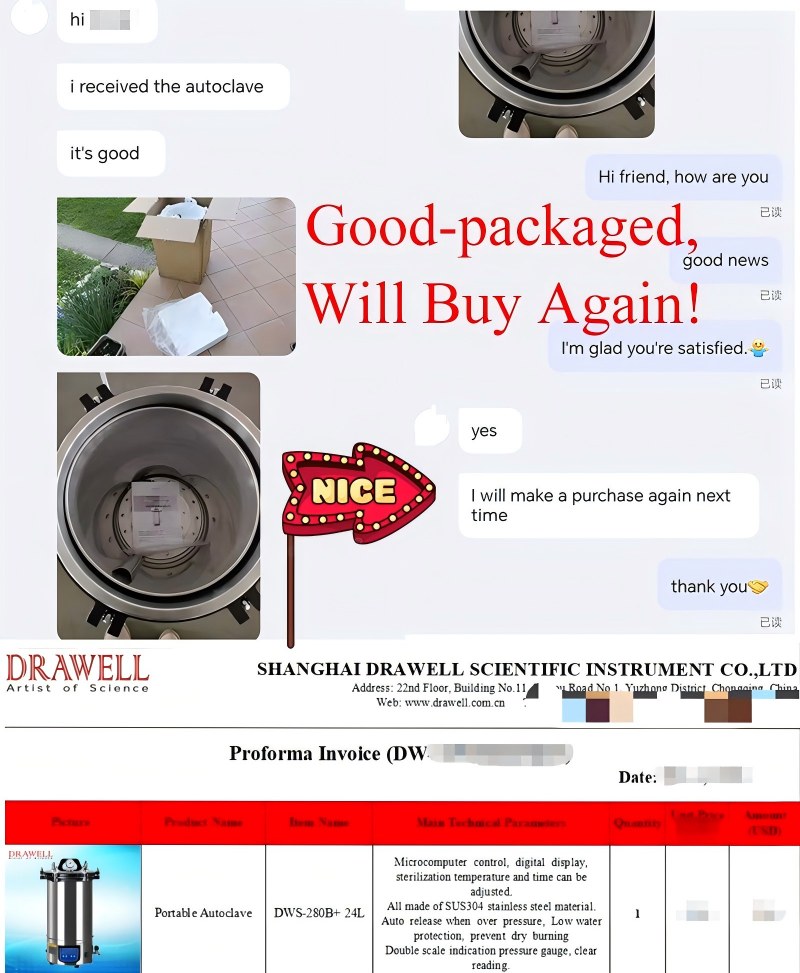 DWS-280 Portable Steam Autoclave