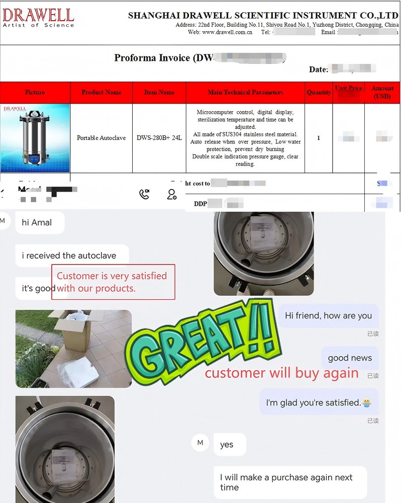 DWS-280B Portable Steam Autoclave