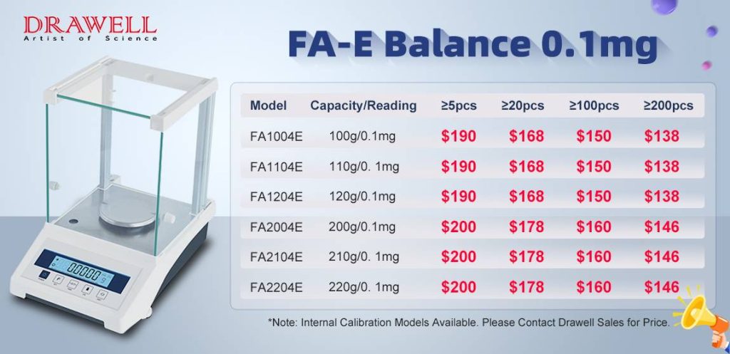 200g 0.1mg Range Digital Analytical Balance Scale for Laboratorie