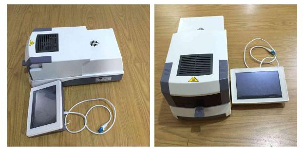 moisture analyzer display