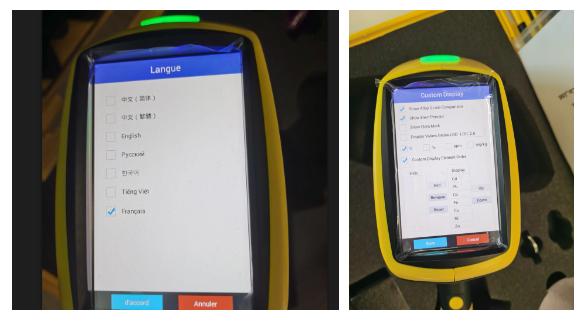 Handheld XRF Gold Analyzer display
