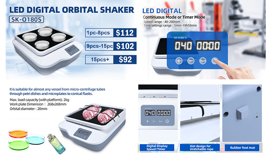 digital orbital shaker promotion banner