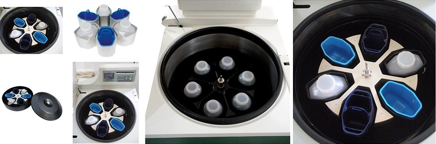 rotor display of floor centrifuges