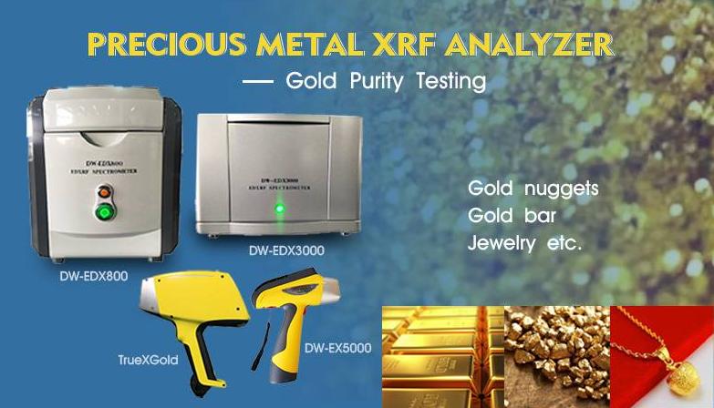 XRF analyzer for gold