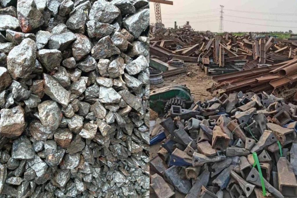 Iron ore and scrap metal