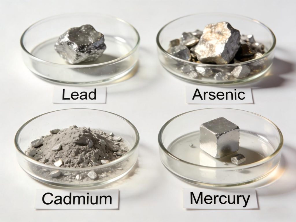 Common types of heavy metals