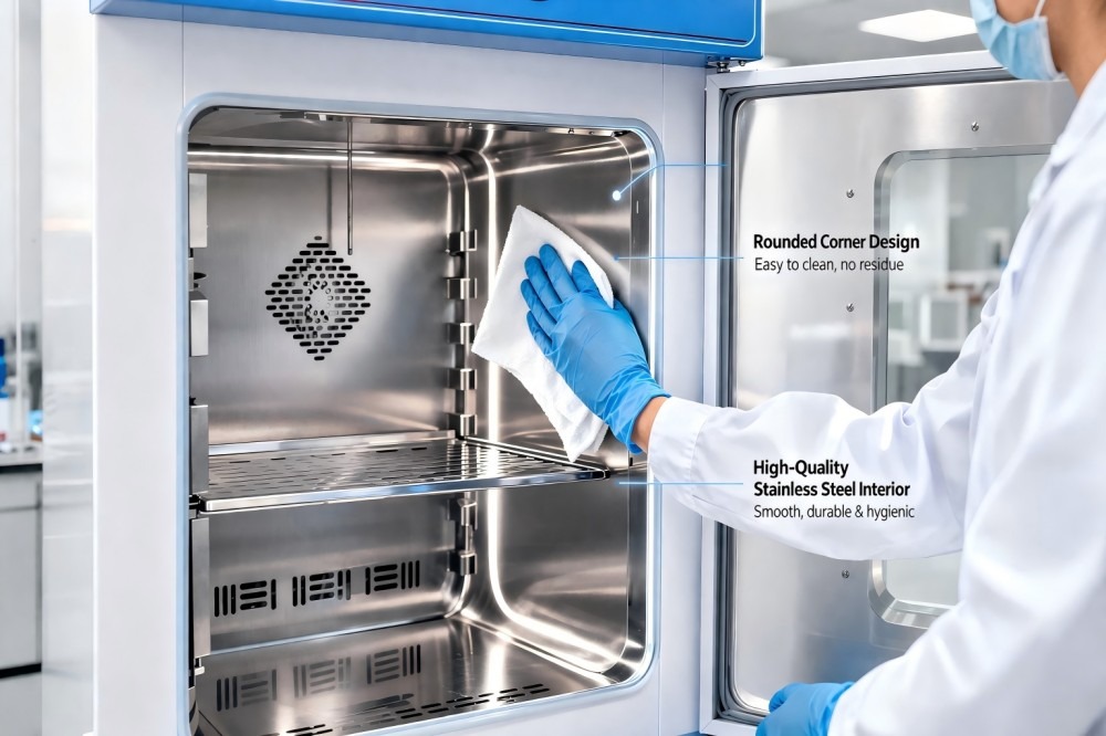 Wipe the condensation off the inside of the mold incubator