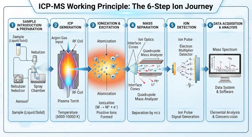 icp-ms-working-principle-steps