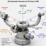 Diffractometer geometry for phi scan in xrd