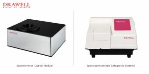 Spectrometer vs spectrophotometer physical design