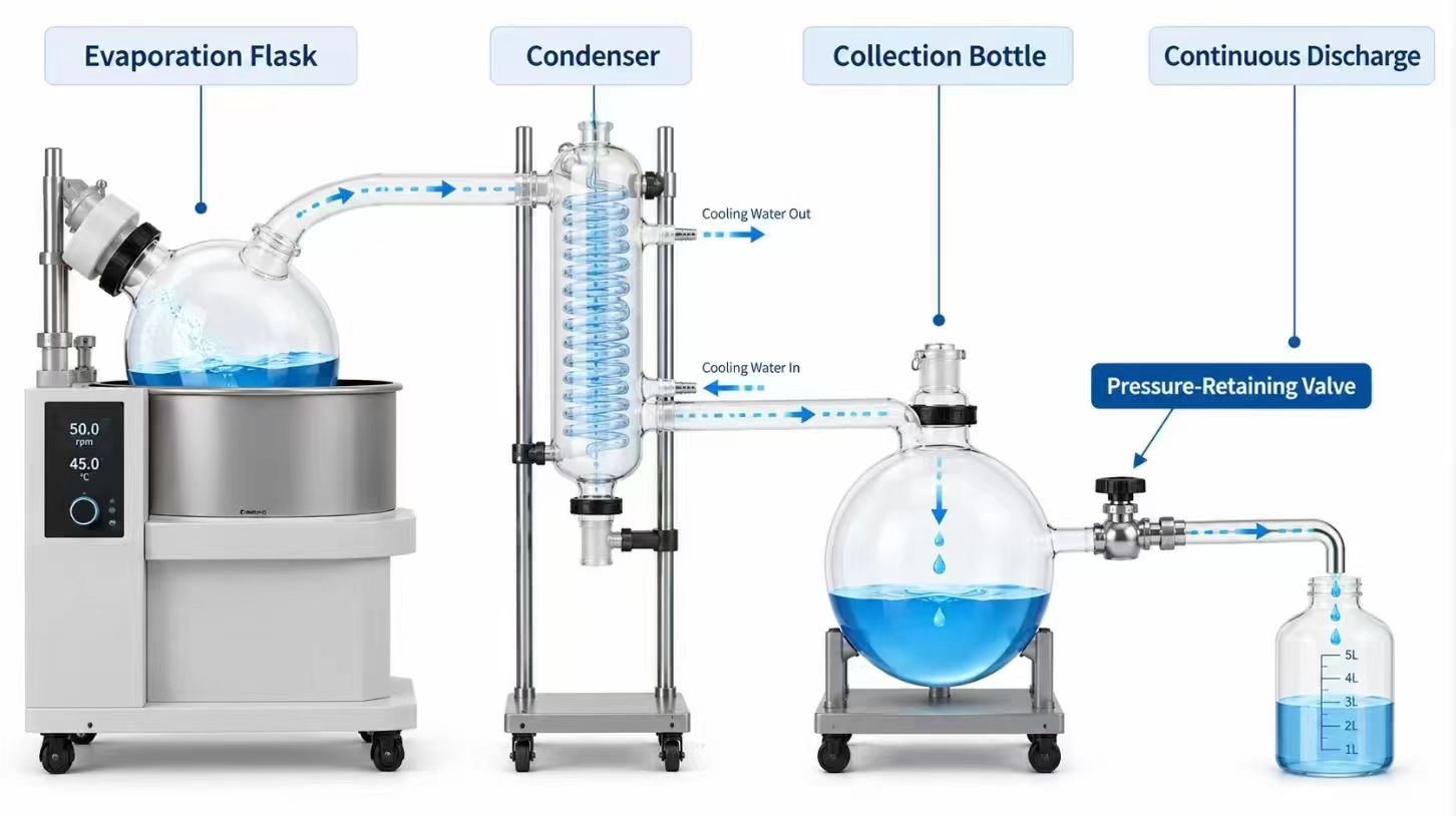 Continuous Solvent Discharge