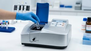 Benchtop UV-Vis spectrophotometer for protein concentration analysis